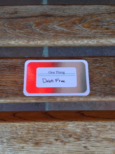 Debt Free One Thing